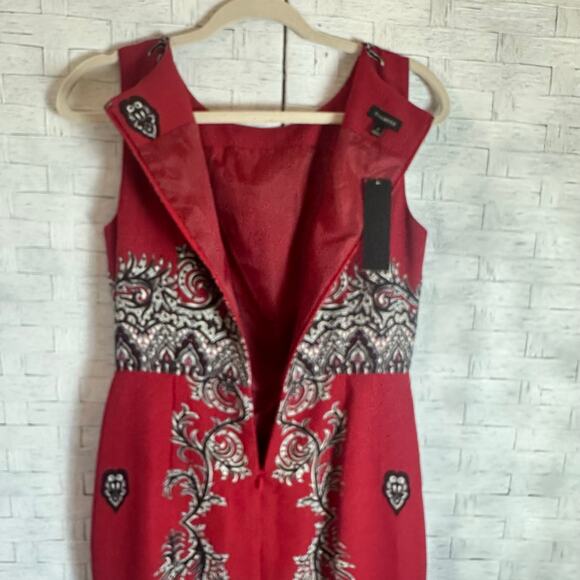 Talbots Womens Dress bodycon pencil paisley sleeveless academia feminine - Picture 3 of 11